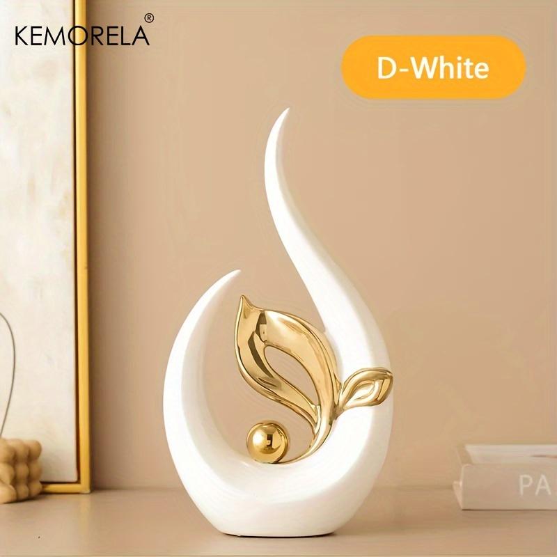 Ceramic Statue Nordic Creative Light Luxury Living Room Decoration Sculptures and Figurines Office Desk Accessories Room Decor