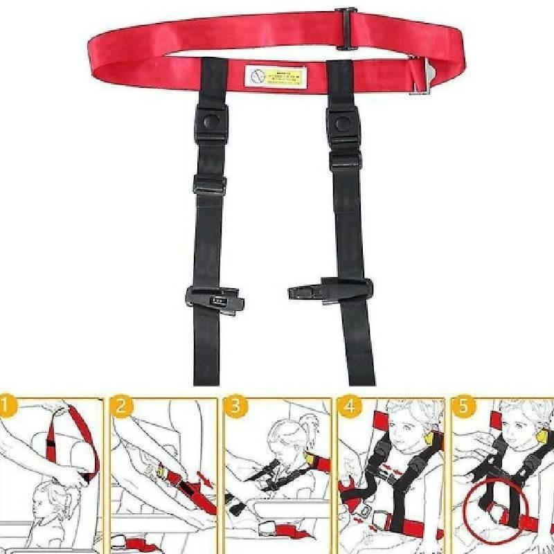 Tragbares Kindersicherheitsgeschirr Kleinkind Kleinkind Flugzeug Reise Sicherheitsgurt Xh20221015 Universell Passend Schwarz Rot Kombi