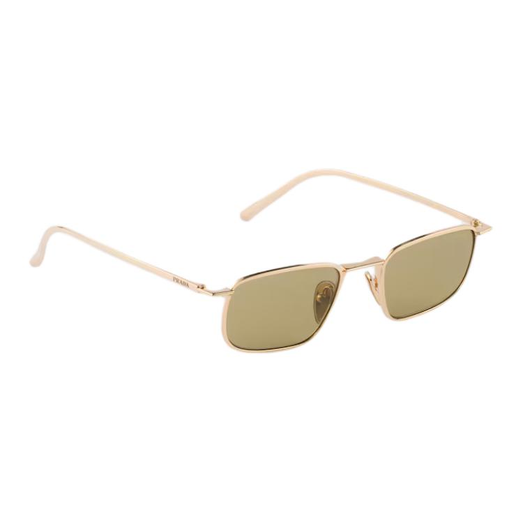 Prada Engraved Logo Metal Irregular Shape