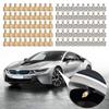 50Pcs Slotted Head Valve Stem Caps Copper Metal Slotted Slot Valve Caps Tire Valve Air Dust Cover Stem Caps for Car Motorcycle