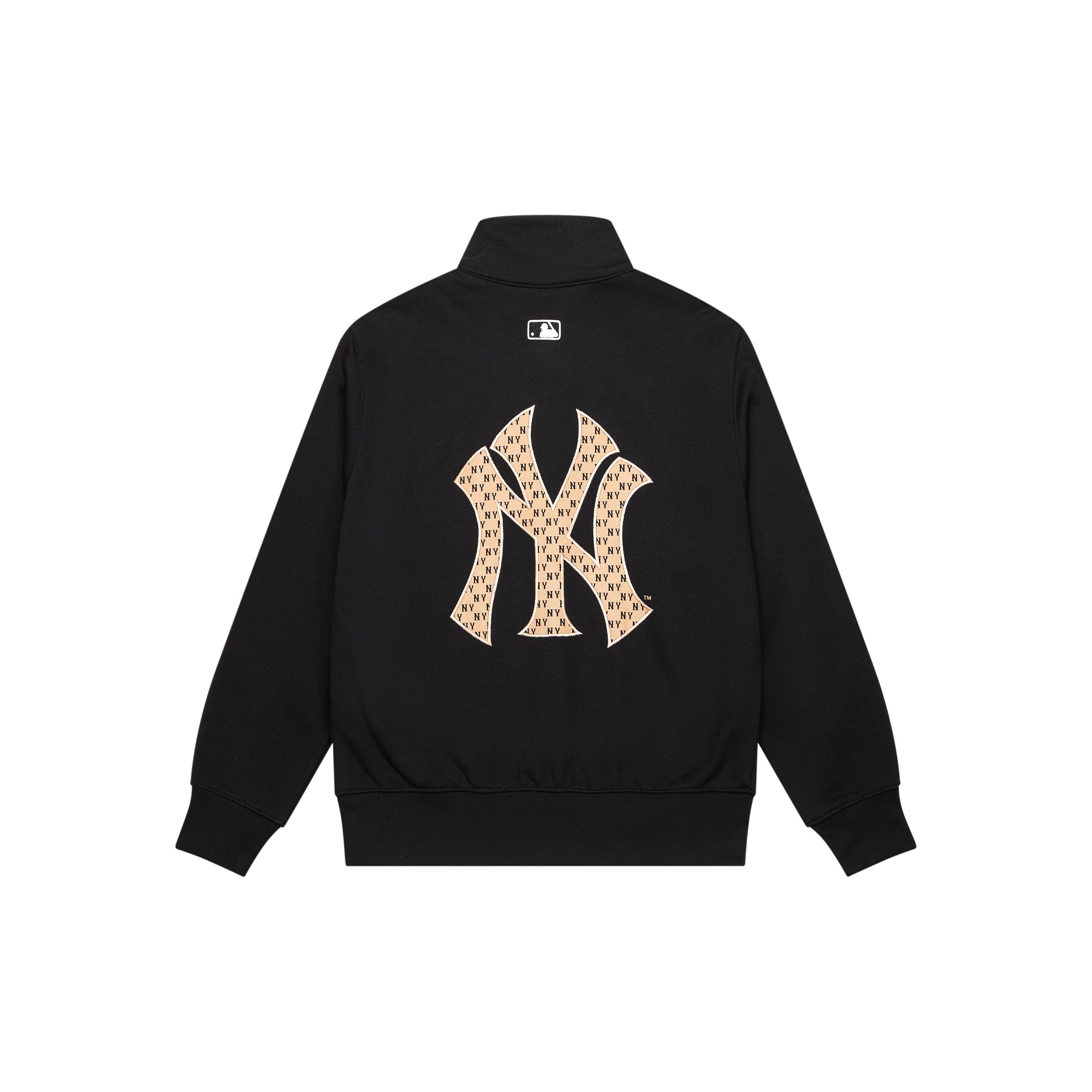 MLB Monogram NEW YORK YANKEES Sweatshirt Unisex Black 3ATRM1034-50BKS XS