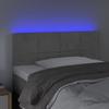 VidaXL LED Headboard Bedroom Furniture Single Bed Accessory Headboard Bed Frame Interior Light Grey 3121648