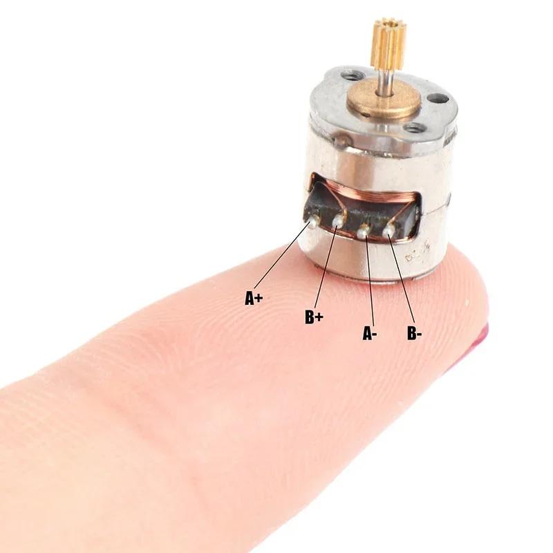 10pcs Mini 2-phase 4-wire Stepper Motor Miniature with Gear Small Tiny Micro Toy Engine DIY.