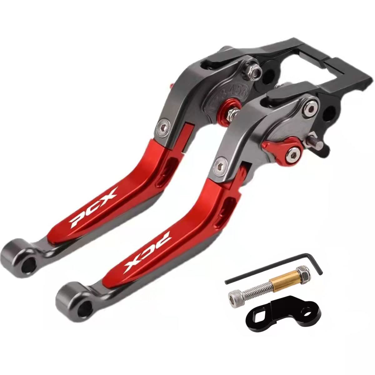 

Compatible with and JK05 Includes parking brake and clutch front and rear ABS disc and six adjustable positions PCX125, PCX150, motorcycles. levers, красный