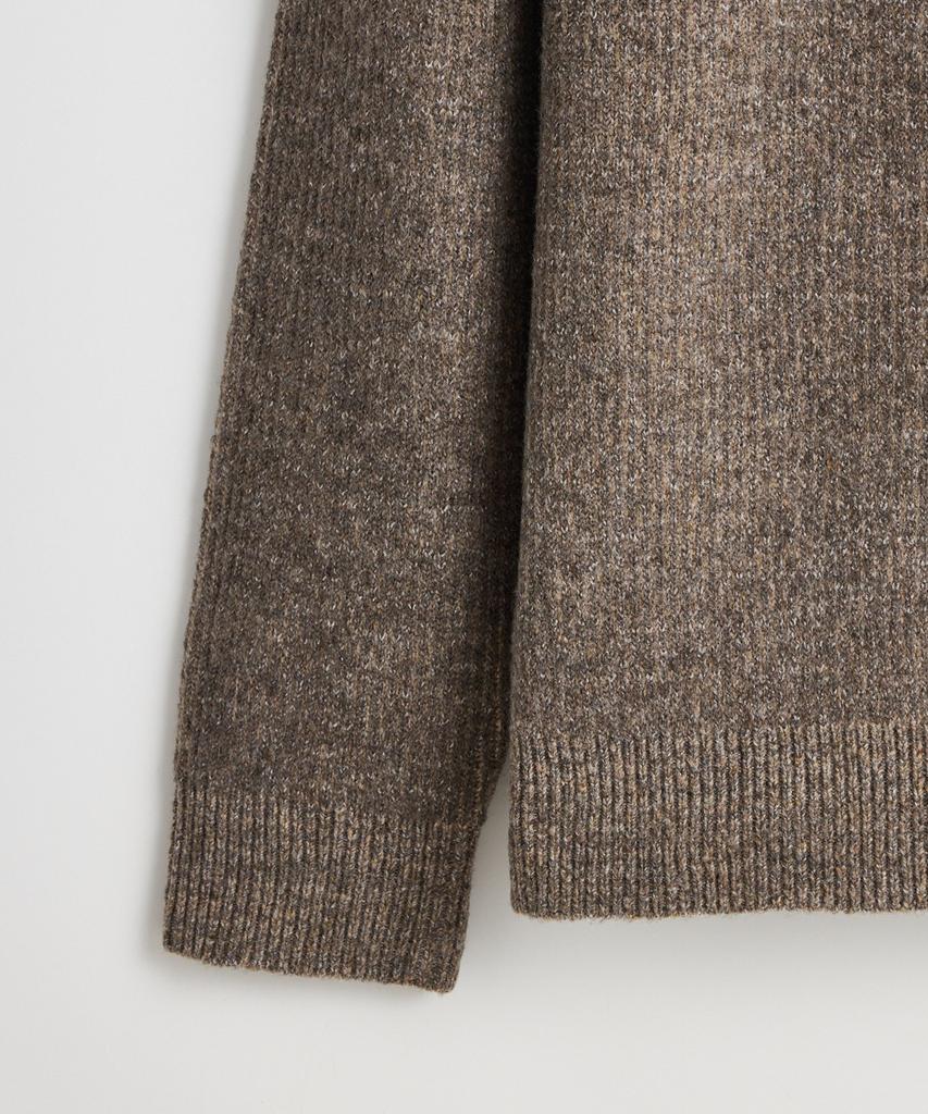 STCO Hug Me_Half-Zip Collar Knit_Brown (Semi-Oversized Fit)_Sktxd62Nsh