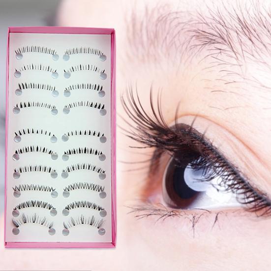 10 Paare Damen Untere Untere Falsche Falsche Wimpern Augenwimpernverlängerung für Alltag Party
