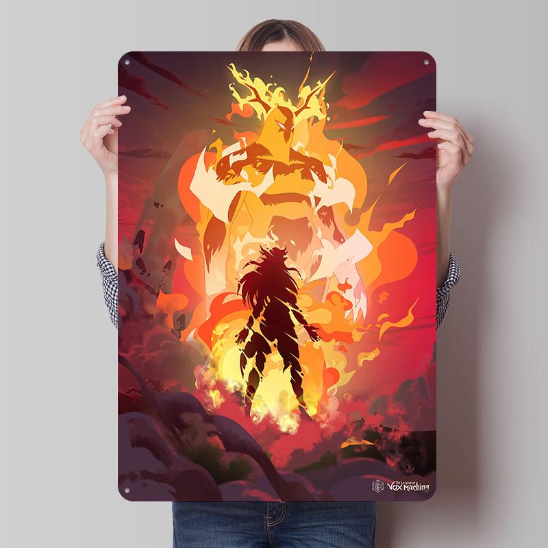 The Legend of Vox Machina Tinplate Posters Customizable Wall Art Retro Vintage Metal Tin Signs for Home and Decoration Gaming