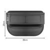 GRAVIX Seat Side Pocket Console Gap Car Storage Car Accessories Storage Pocket Black Small Item Holder Waterproof Driver and Passenger Side Compatible