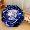 Genshin Impact Windproof Auto 8 Rib Folding Umbrella Portable Outdoor Parasol
