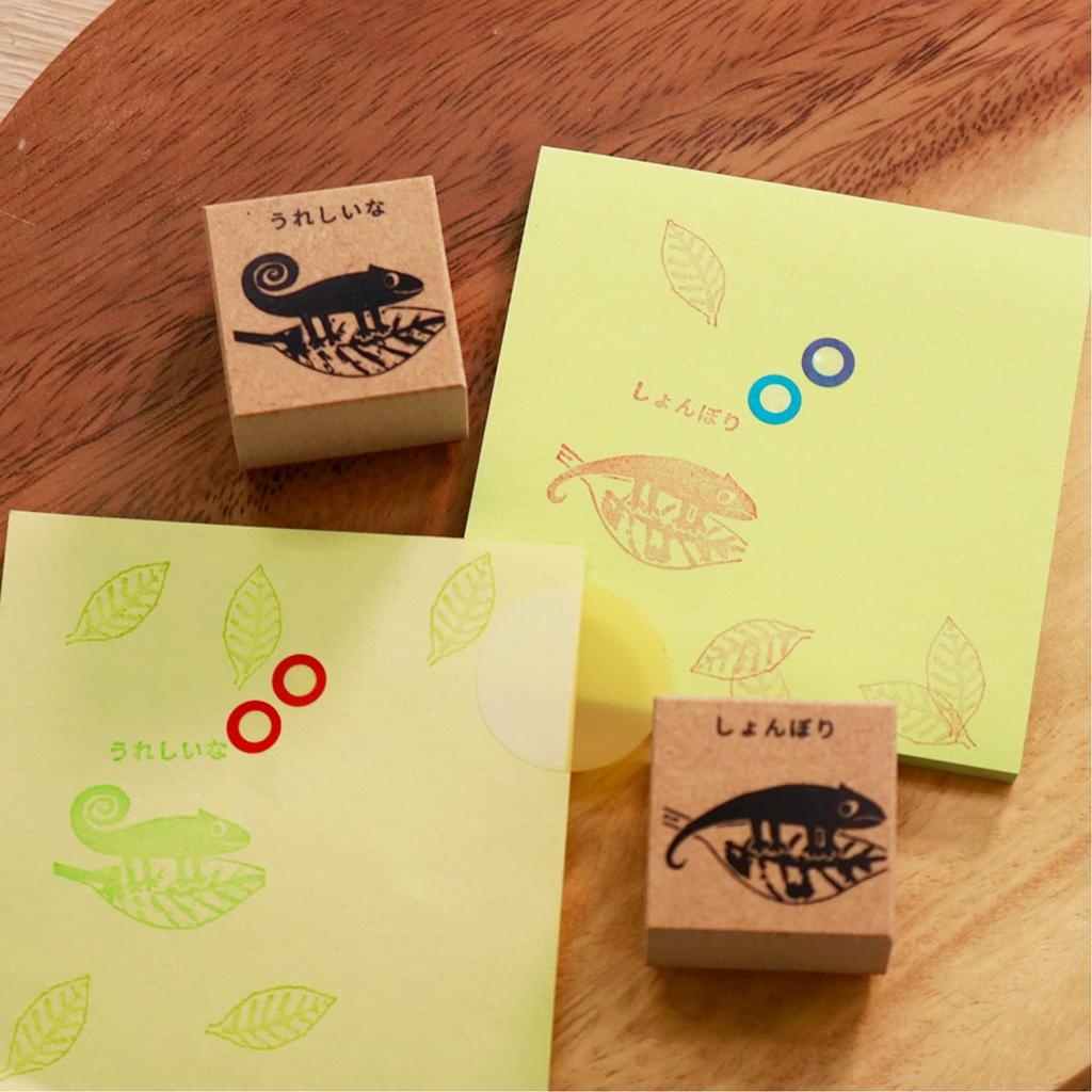 Sanbi Rubber Japanese Language Own Brown Stamp, Time, "My Color" KKG-LLC03,
