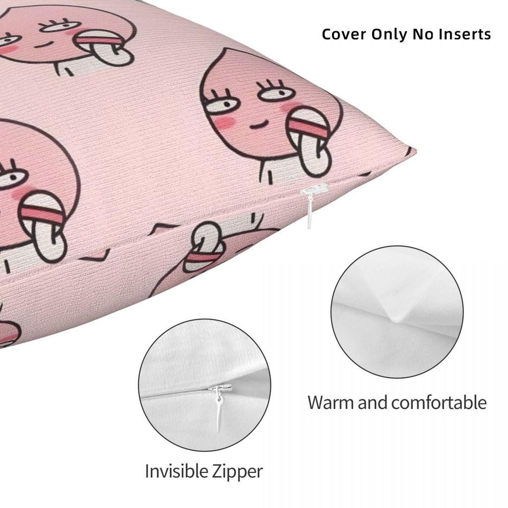 K-Kakaos F-Friends Apeach Heart Pillow Cover Fashion Pillow Case For Sofa Home Decoration Cushion Cover Soft Graphic Pillowcases