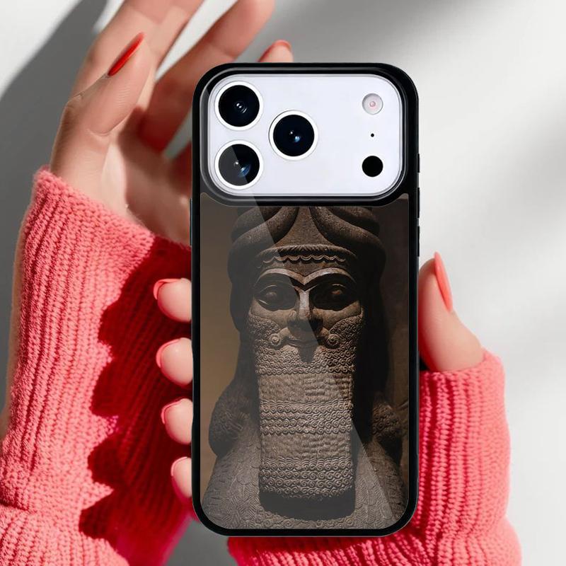 Lamassu Assyrian Mesopotamian soft Phone Case for iPhone 17 16 15 14 13 Pro Max Back Cover for 12 11 Pro Coque