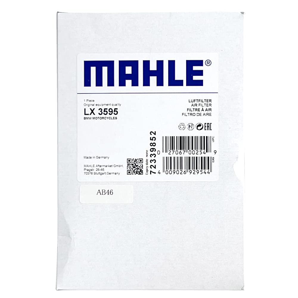 MAHLE AIR AIR FILTER R SERIES (R1200GS / ADVENTURE / R1200RS) for BMW
