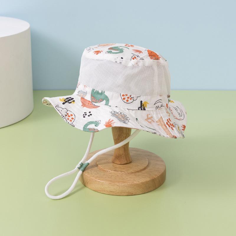 Verão Novo Malha Chapéus Balde Infantil Para Meninos Meninas Bonito Desenho Animado Chapéu de Sol Chapéu Panamá Protetor Solar Caminhada Pesca Chapéu Chapéu de Pescador
