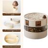Clear Window Food Container for Easy Access to Snacks Fruits Nut Removable Layers Kitchen Storage Organizers