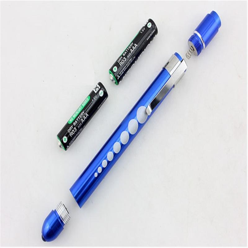 Nurse Metal Gauge Penlight Led Light Integrated Design Medical Waterproof Penlight For Doctor Nurse
