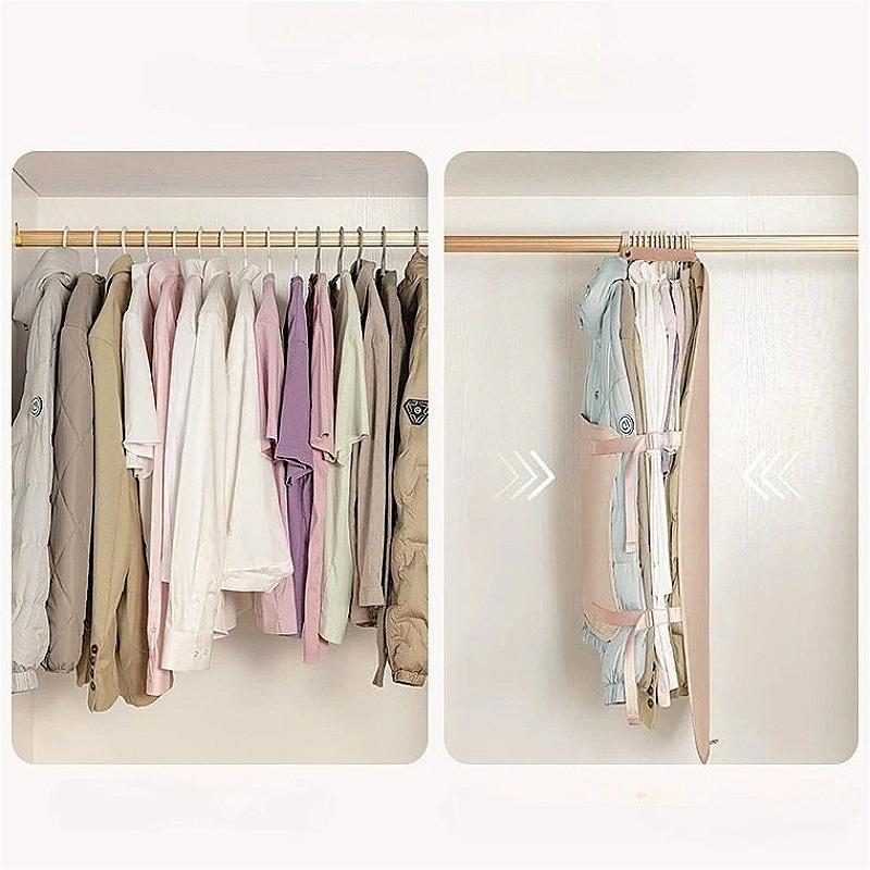 Wardrobe Compressed Storage Board Closet Space Saver Compression Strap For Down Jacket Coat Sweater Travel Clothes Organizer Bag