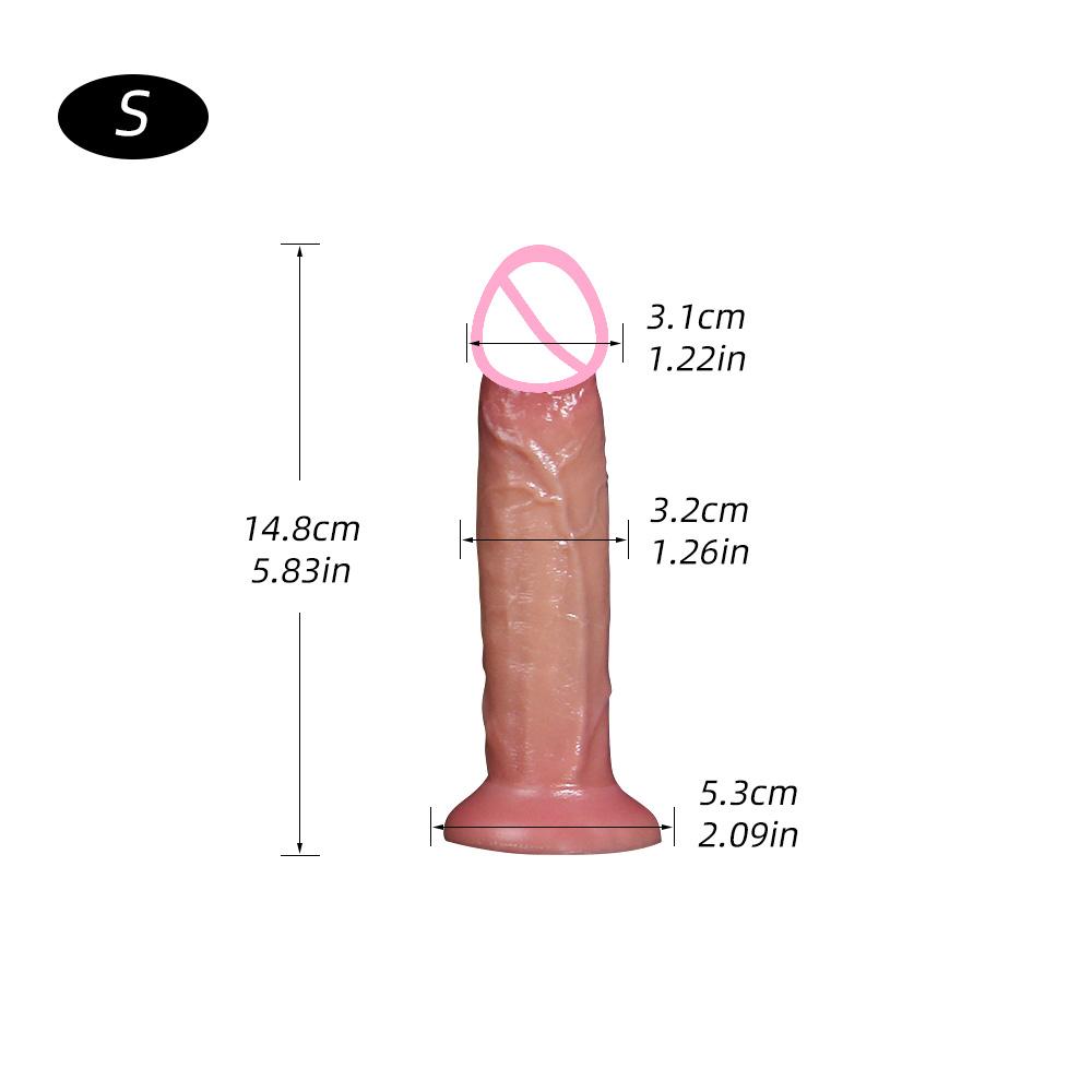 Dildo Sex Toys for Women Wearable Strapon Dildo Realistic Silicone Anal Plug Soft Penis with Suction Cup Adult Masturbator