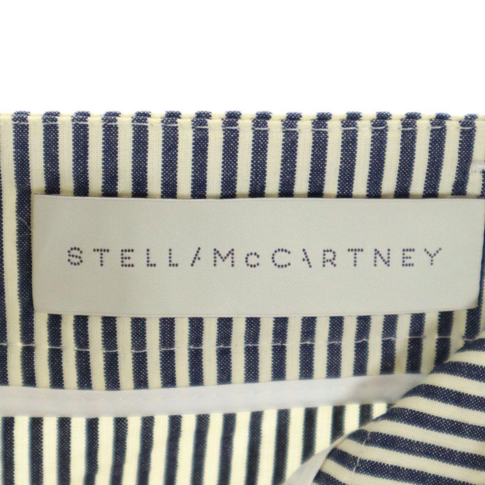 Stella McCartney Striped Pattern cargo pants 36 Navy x Ivory Button fly Women Used