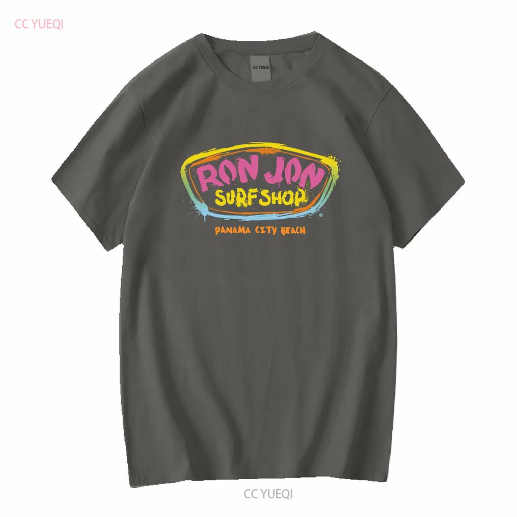 Ron Jon Surf Shop Panama City Beach Maglietta Uomo Taglia Piccola Manica Lunga Vintage Lavata Leggermente Stile Top Per Uso Quotidiano