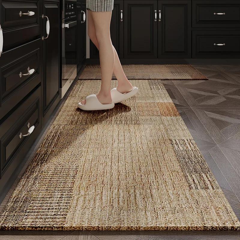 Japanese Kitchen Mat Long Rug Absorbs Water And Oil, Quick-Drying, Non-Slip Floor Mats, Anti-Fall And Dirt-Resistant Doormat