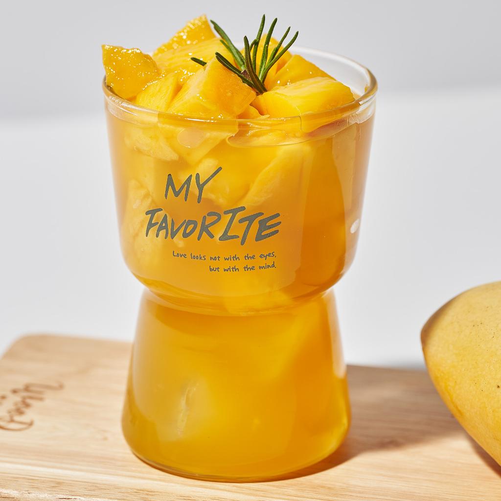 LASSIETTE Můj oblíbený skleněný hrnek (350 ml, 450 ml) Nádobí zelené