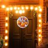 Halloween Door Sign Scary 2D Flat Acrylic Round Sign Decoration Gothic Festive Ornament Hangable Scene Props for Bedroom Porch