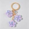 Chic And Shiny Resin Girl Bag Pendant Car Key Accessory Flower Bag Charm