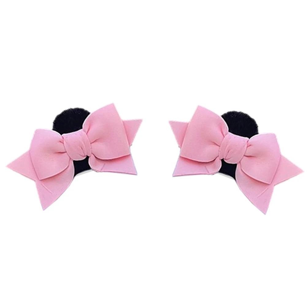 2Pcs Motorcycle Universal Helmet Cute Decoration Butterfly Knot Ears Gifts For Girl  Riding Sking Helmet Sticker Accessories
