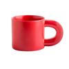 Fat Round Handgrip Novelty Cups Ceramic Cute Fat Handle Cup Personalized Milk Container  Home