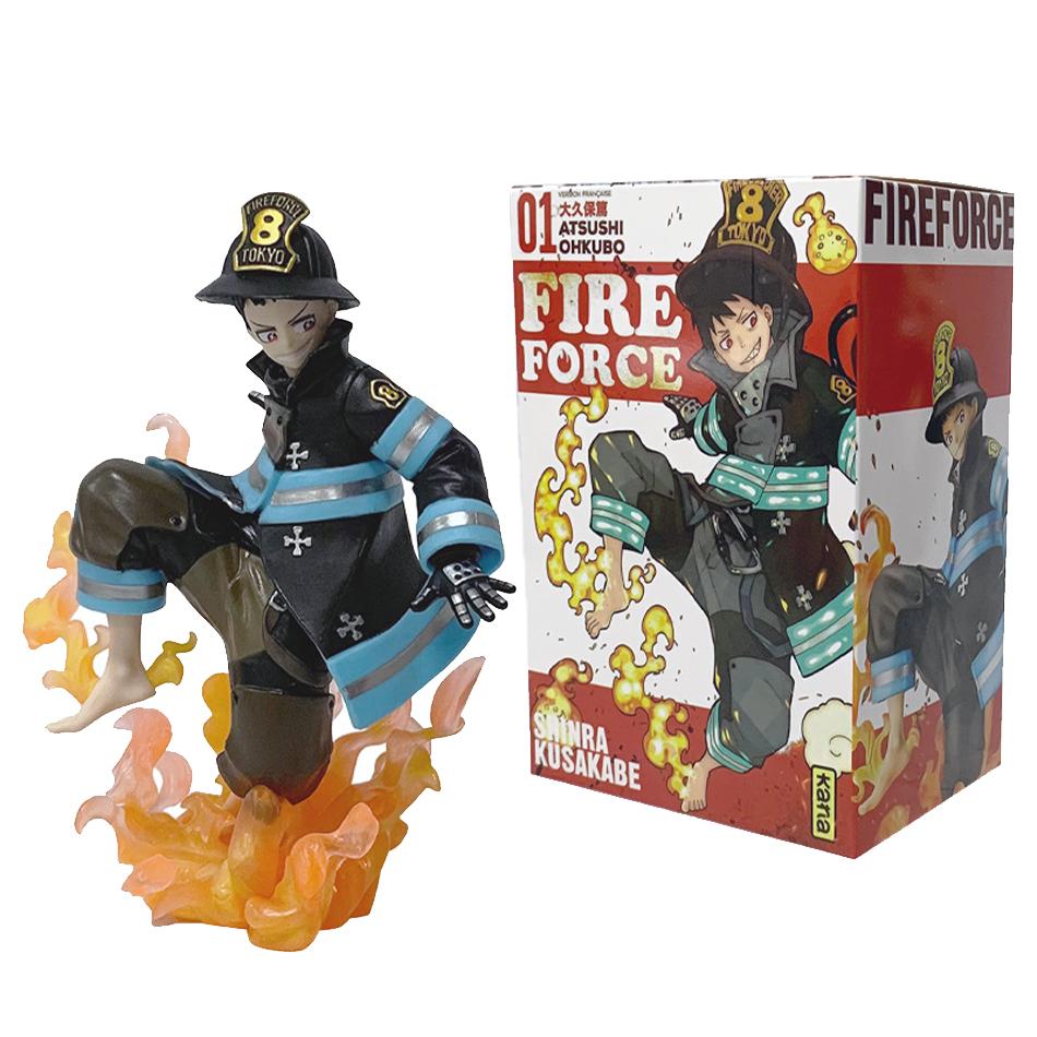 In Stock Original KOTOBUKIYA ARTFX J Fire Force Shinra Kusakabe Anime Finished Model Toy Gifts Collection