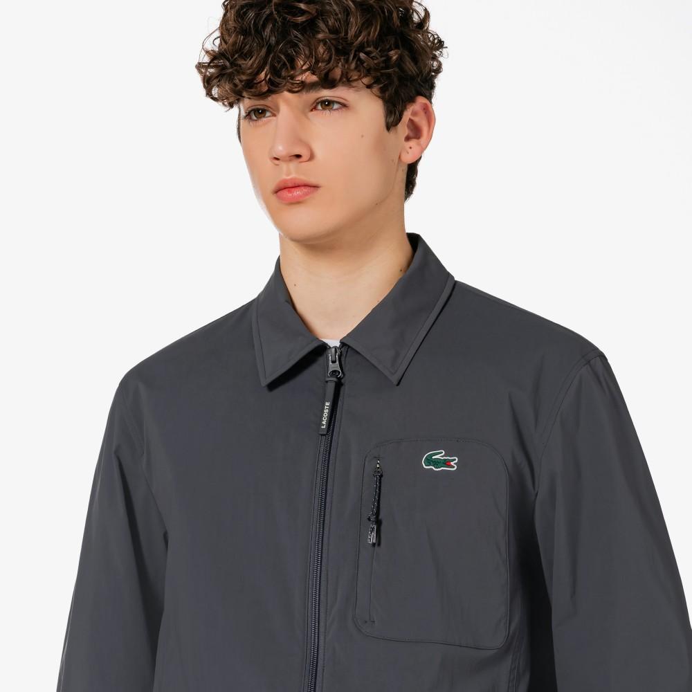 Lacoste Men's Woven Shirt-Style Jumper SH797E-56GS5T