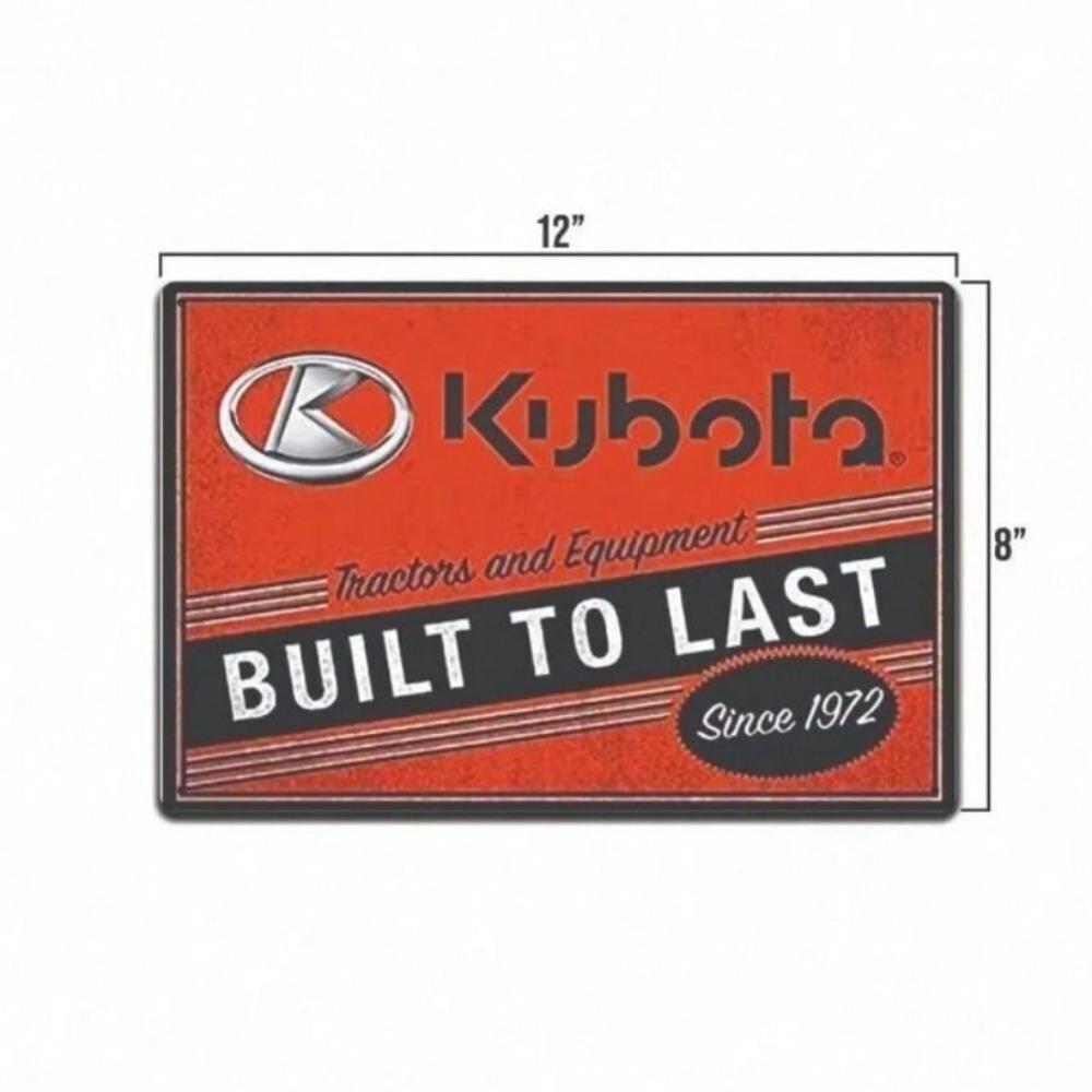 Tractor Garage Vintage Metal Sign Wall Decor Kubota