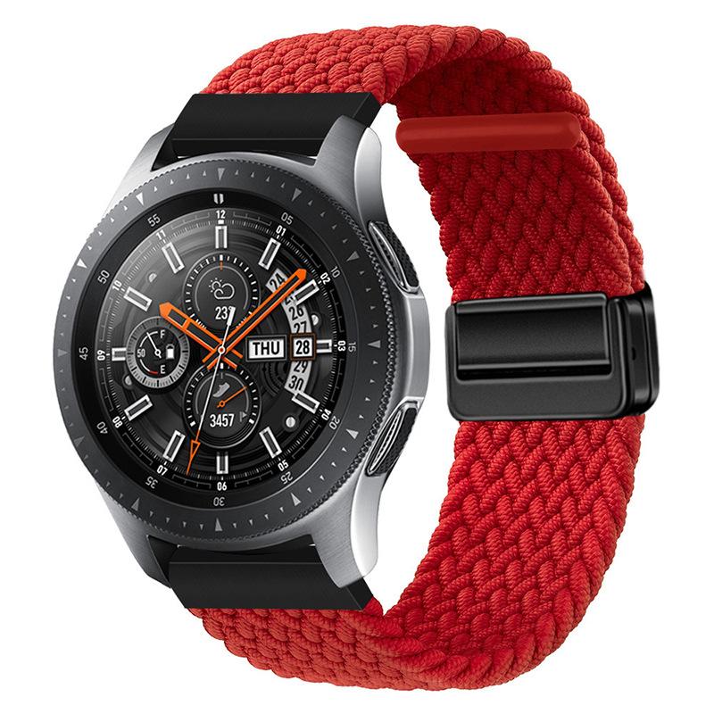 Suitable for Huawei Samsung Smart Watch with Magnetic Buckle Nylon Strap