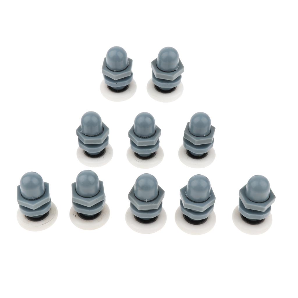 2/4/6/8 Pieces Single Sliding Shower Door Enclosures Rollers Runners Wheels 25mm