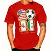 Summer T-Shirt Flag Graphic Tee, Perfect Gift for North American Football Fans & Supporters