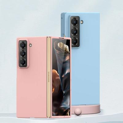 2in1 Matte Solid Color Plastic Phone Case for Samsung Galaxy Z Fold SE Special 6 W25 ZFoldSE Fold6 Anti-fingerprint Frame Cover