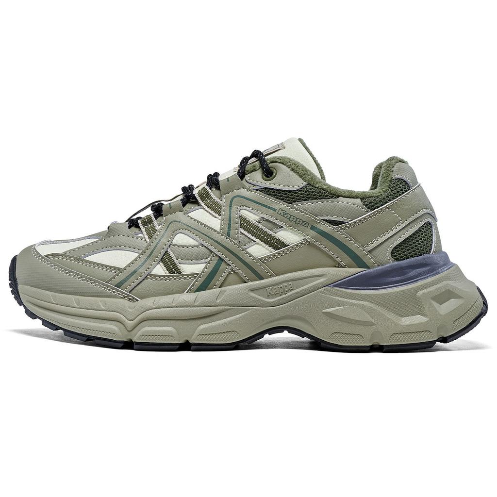 Kappa Venice Fleece Warm Lightweight Retro Versatile Comfortable Rebound Thick Sole Increased Height Low Top Running Shoes K0DZ5MC28CJ-3729R
