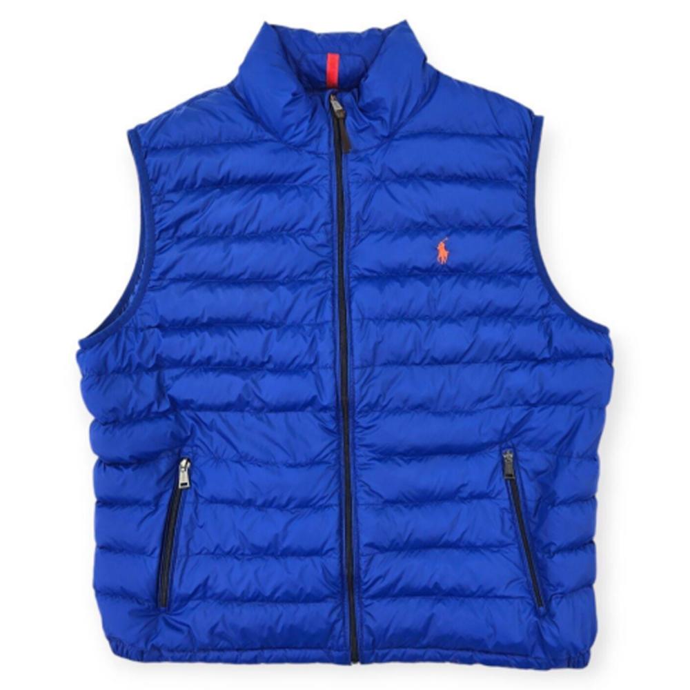 

Мужской жилет Polo Ralph Lauren Stand Collar Logo с вышитым логотипом без рукавов, синий MNPOOTW1N220060-400 S