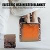 Electric Heated Blanket Throw 3 Adjustable Temperature Soft Portable USB Electric Heating Blanket for Home Travel Office Outdoor