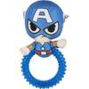 Dog Toy - For Fan Pets - Captain America - TPR and Durable Fabric - 11x7x27 Cm - Dental Hygiene