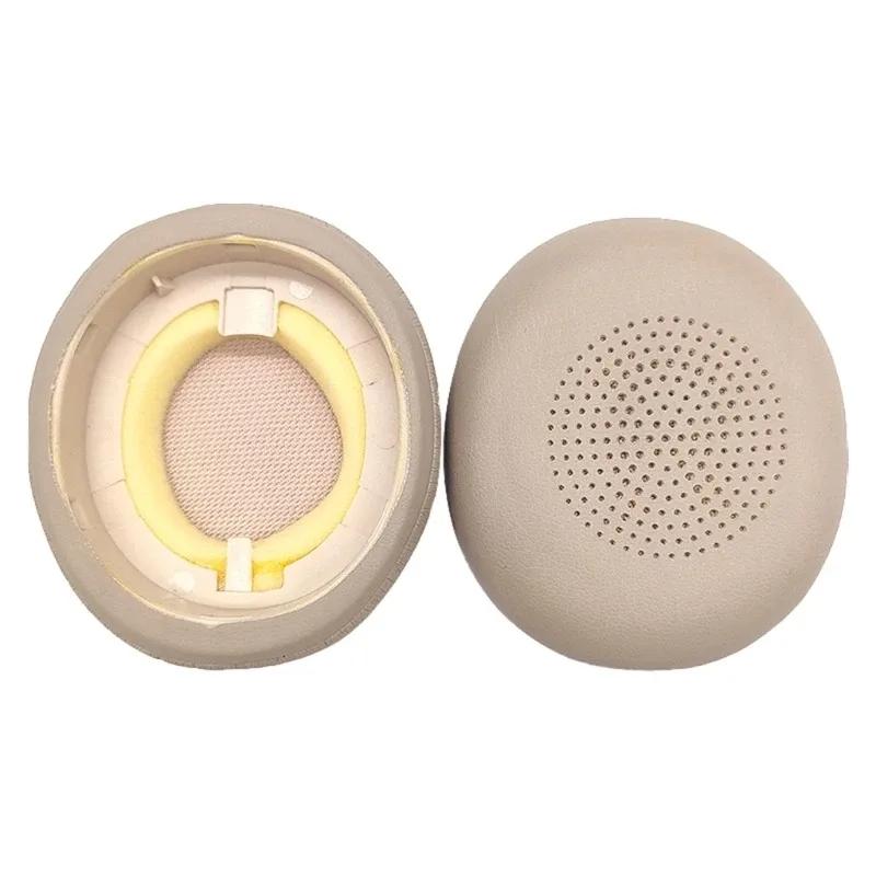 Replacement Mesh / Ice gel / Leather Ear pads Fits for Jabra ELITE 45H Evolve2 65 Headphones Repair Parts With plastic buckle