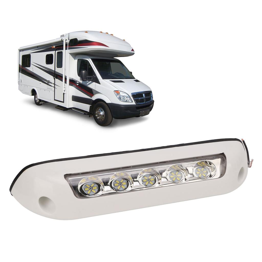 Universal RV LED Porch Awning Lights 12V 6000K Waterproof Exterior Utility Lights for Trailers Campe