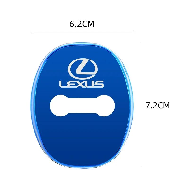 2026 Hot Interior Stickers For Lexus RX350 IS300 ES350 IS250 CT200H IS NX ES GS350 NX200T RX GX GX460 4pcs Stainless Steel Car D