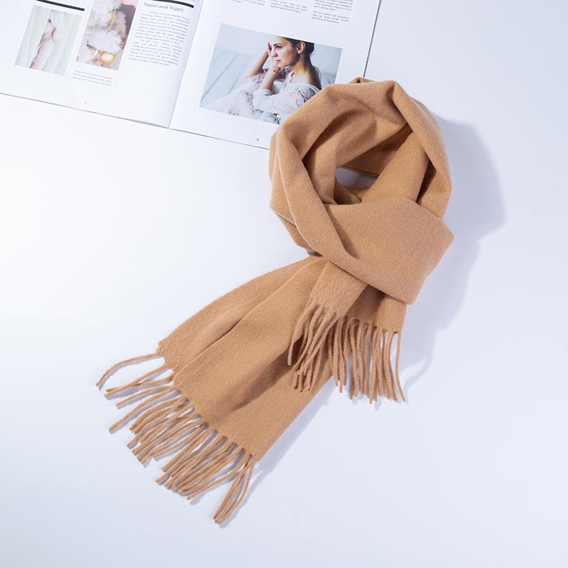 Wełniany zimowy szalik dla kobiet szaliki dla dorosłych szaliki dla pań moda kaszmirowy poncho otulacz