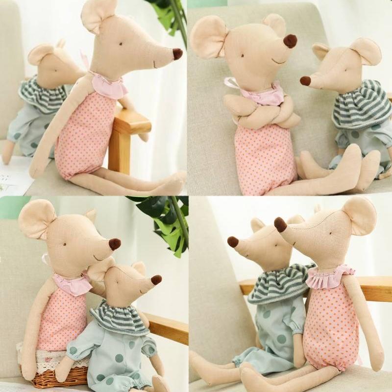 Xinlai Direct Sale Ins Dressing Couple Plush Toy Cute Belly Mouse Doll Girly Mouse Doll