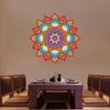 Gold Colorful Large Mandala PVC Removable Wall Stickers