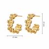 Elegant Stainless Steel C-shaped Trendy Earrings