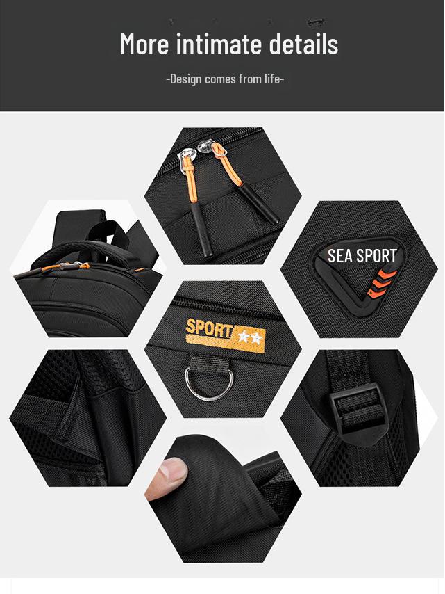 Sac à dos professionnel grande capacité pour ordinateur portable, idéal pour les voyages et l'école.