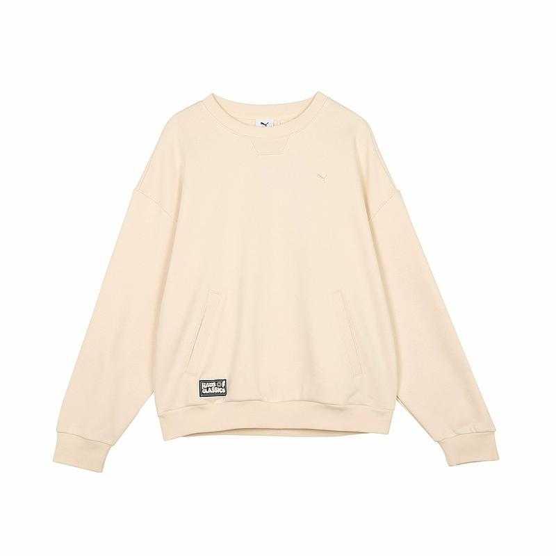New PUMA CLASSICS SELECTHAUSOF Sweatshirt Unisex Almond Candy 631531-87